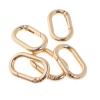TOPTIE Oval Spring-Loaded Carabiners, 25 mm, Gold, 10 Pack view 3