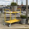 Serving Cart with 2 Shelves, 1,080 x 480 x 940 mm, 250 kg Capacity - White view 2