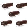 MroMax Handmade Black Walnut Wall-Mounted Coat Hooks, 5-Pack view 1