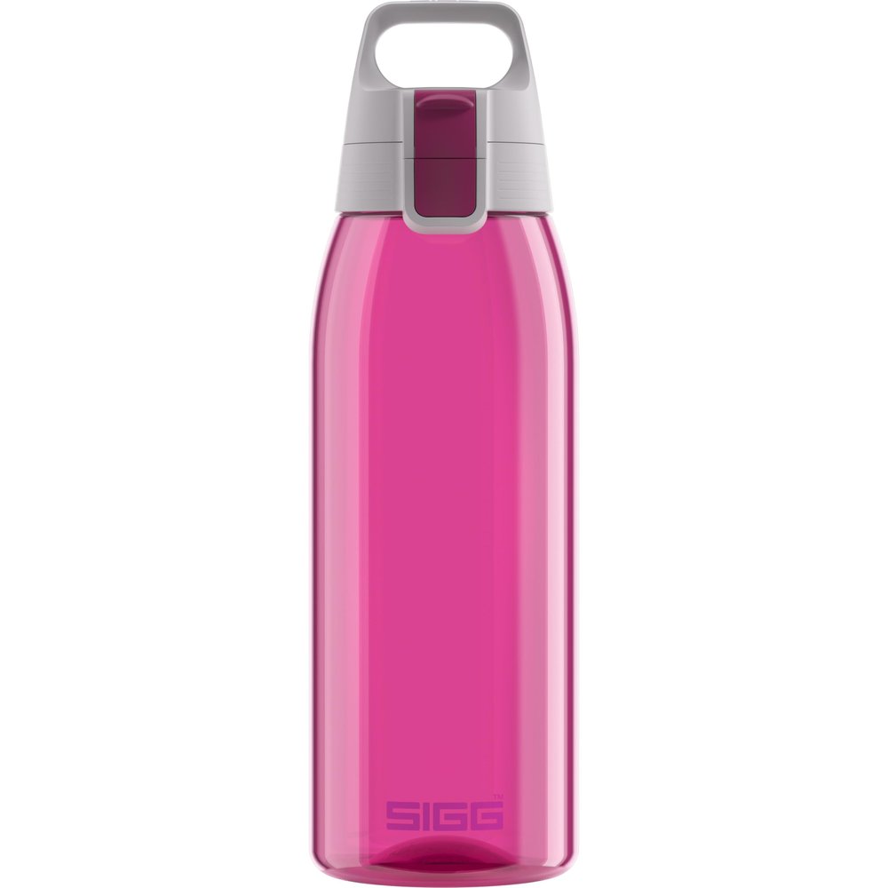 SIGG Tritan ONE Total Color Berry Water Bottle, Pink, 1 L