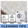 HARESLE 120 cm Round White Fluffy Rug for Bedroom view 4