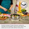 Kuhn Rikon Allround Serving Pan 28 cm, Stainless Steel Induction Frying Pan view 4