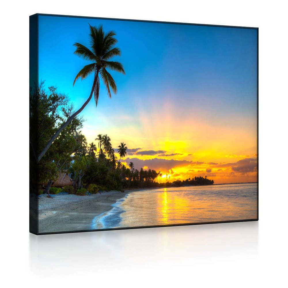 lightbox multicolor | LED Picture | Front Lighted | 100 x 70 cm | Living Room | Wall Art | Landscape | Photograph