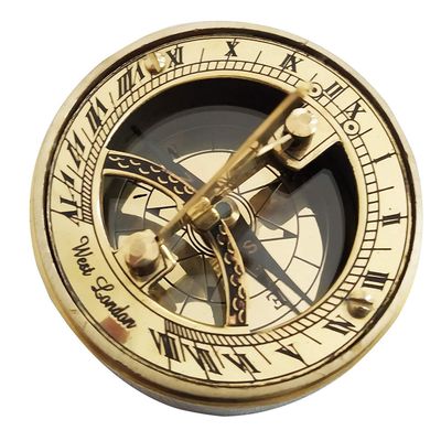 Ganga Nautical The Mary Rose Sundial Compass, Solid Brass, Magnetic Compass, Gift Option