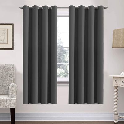 Muutos Blackout Curtain, 265 x 100 cm, Dark Gray