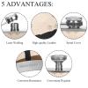Leather Hip Flask with Funnel for Camping, Fishing, Barbecues and Parties view 2