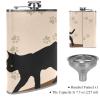 Leather Hip Flask with Funnel for Camping, Fishing, Barbecues and Parties view 3