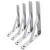 EMZJ 2-Piece Stainless Steel Triangular Shelf Brackets, Silver, 300 mm view 3