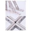 EMZJ 2-Piece Stainless Steel Triangular Shelf Brackets, Silver, 300 mm view 4