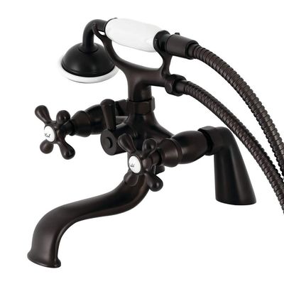 Kingston Brass KS227ORB Kingston Clawfoot Tub Faucet, 9 x 9.06 x 8.81 in., Oil-Rubbed Bronze
