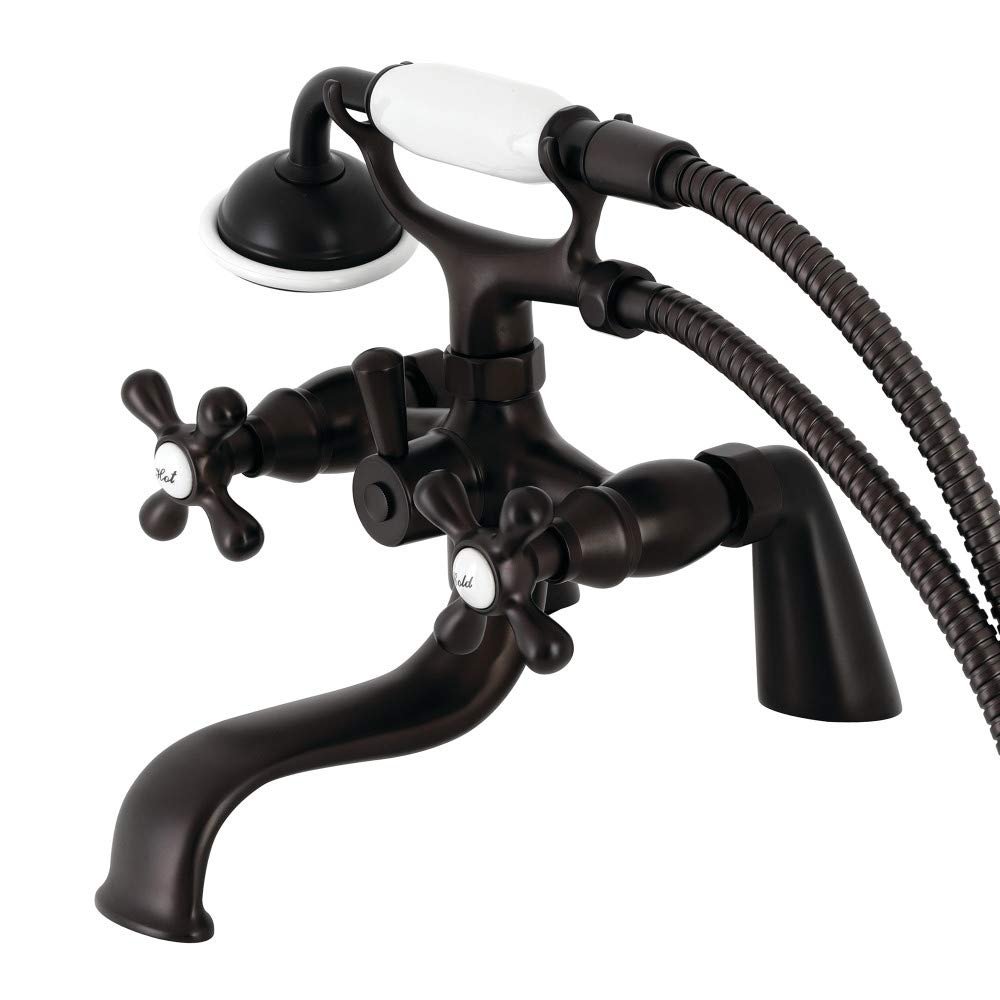 Kingston Brass KS227ORB Kingston Clawfoot Tub Faucet, 9 x 9.06 x 8.81 in., Oil-Rubbed Bronze