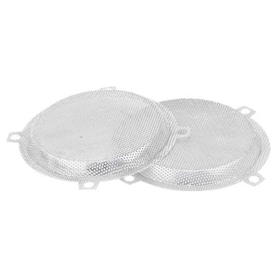 Bid4ze Speaker Grille Covers, Perforated Steel Mesh, Chrome, for Harley Touring Electra Glide and Street Glide