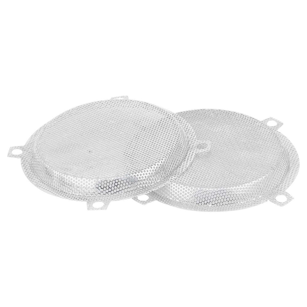 Bid4ze Speaker Grille Covers, Perforated Steel Mesh, Chrome, for Harley Touring Electra Glide and Street Glide