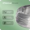 Novaliv 636 m Aluminum Wire, 1.5 mm, Silver, 3 x 212 m Rolls view 3