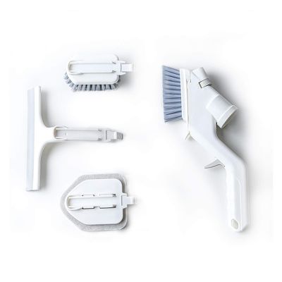 LTGABA 4-Piece Water-Spray Cleaning Tool Set with Gap Brushes, Sponge and Squeegee