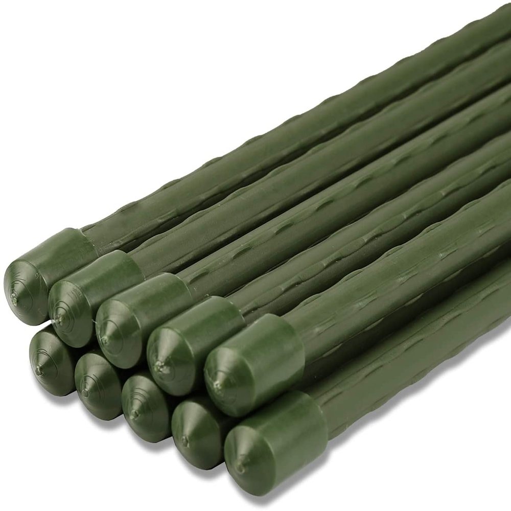 25 Garden Stakes, 11 mm x 60 cm, Sturdy Plant Supports
