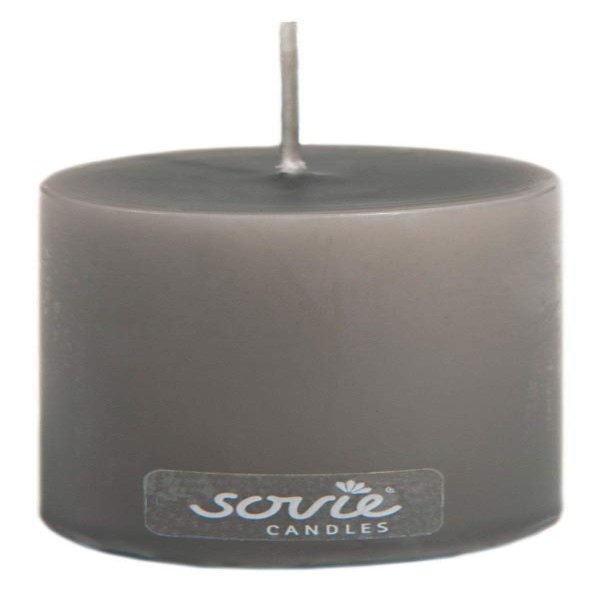 Mank GmbH Brown Pillar Candle, 50 x 60 mm, Unscented, Approx. 16-Hour Burn Time