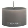 Mank GmbH Brown Pillar Candle, 50 x 60 mm, Unscented, Approx. 16-Hour Burn Time view 1