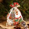 SAKETOS Christmas Organza Gift Bags, 10-Pack, Santa, 18 x 24 cm view 2