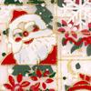 SAKETOS Christmas Organza Gift Bags, 10-Pack, Santa, 18 x 24 cm view 3