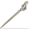 Cavagnini Elegant Stainless Steel and Pewter Letter Opener with Gift Box view 2