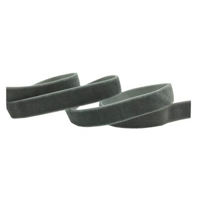 DUO ER 10 mm 10-Yard Velvet Elastic Band for DIY Crafts, Hair Accessories, Gift Wrapping and Wedding Decoration, Gray