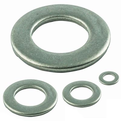 M24 (30 pcs.) Flat Washers, 25 mm, A2 V2A Stainless Steel, DIN 125, ISO 7089 | AGBERG