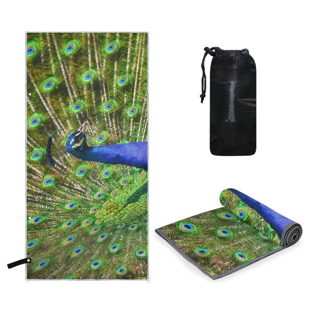 MONTOJ Peacock Premium Bath and Pool Towel