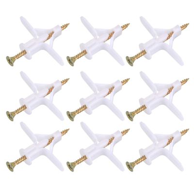 Yibaijia 100-Piece Drywall Anchor Set (50 Anchors, 50 Screws)