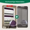 Allesin Dual-Layer Roller Blind, No-Drill or Drill Mount, 85 x 130 cm, White/Purple/Anthracite view 4