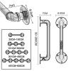 RTY-BY Wei Stair Handrail Kit with Wall Brackets, 100–300 cm view 2