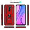 BestST Heavy-Duty Protective Case for Xiaomi Redmi 9 with Ring Holder and Screen Protector view 2