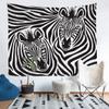 Tbrand Zebra Tapestry, Black and White Stripes, Wildlife Wall Hanging for Teens, 175 x 230 cm view 1