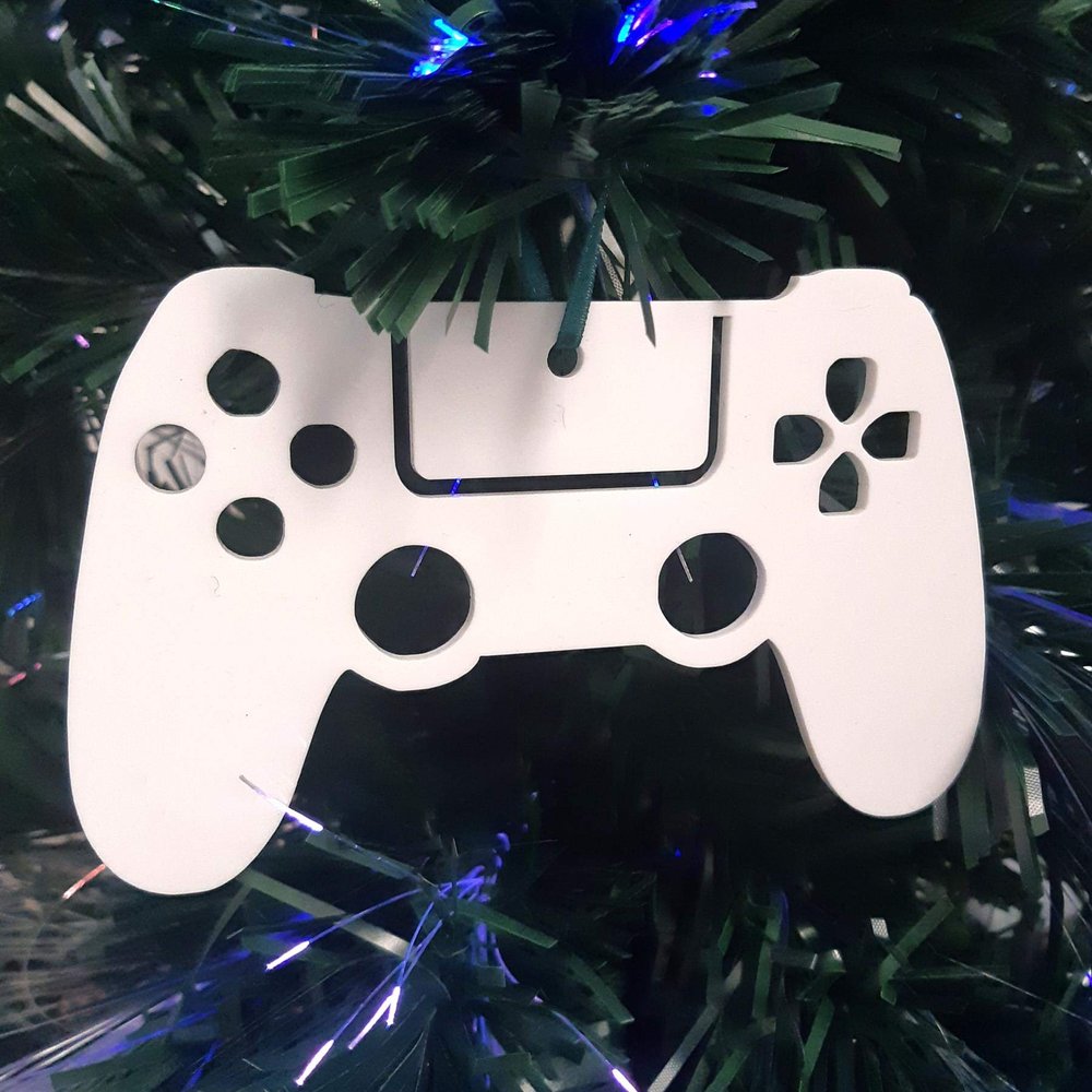 Super Cool Creations Game Controller Christmas Tree Ornaments, Red, Standard, 7 cm, 10 Pieces