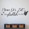 timalo Modern Wall Decal for the Living Room, “Take Time to Be Happy” | 75032-Silver-G-58x20 view 3