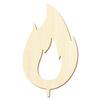 Wooden Candle Flame V3 - DIY Decor, 5–50 cm, Pack of 25, Height: 33 cm view 1