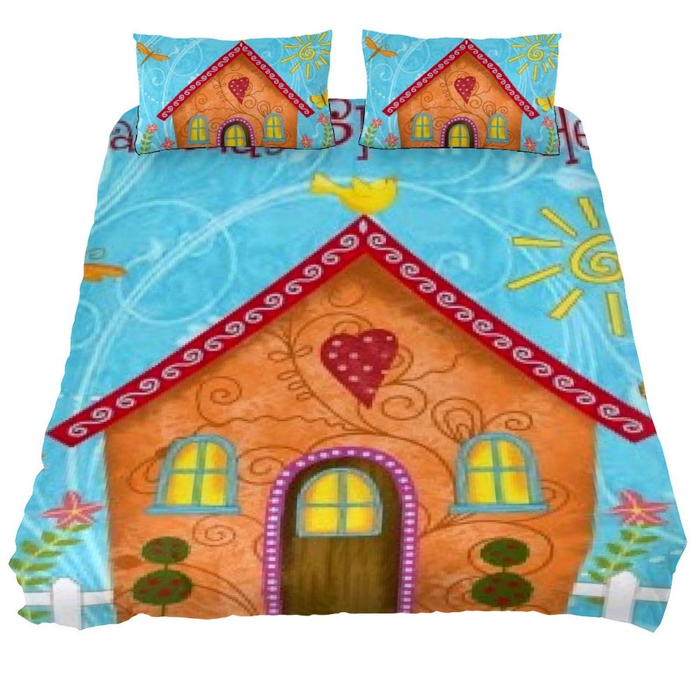 Eslifey 3-Piece Bedding Set with 2 Pillowcases, 180 x 210 cm