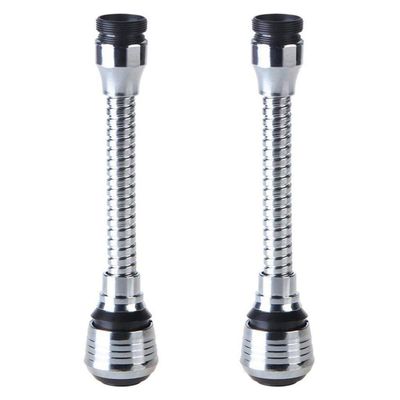 2-Pack Universal Faucet Extenders, 360° Swivel Spray Heads with Adjustable Nozzle