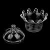 Crown-Shaped Plastic Candy Boxes, 12-Pack, Transparent view 2