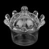 Crown-Shaped Plastic Candy Boxes, 12-Pack, Transparent view 4