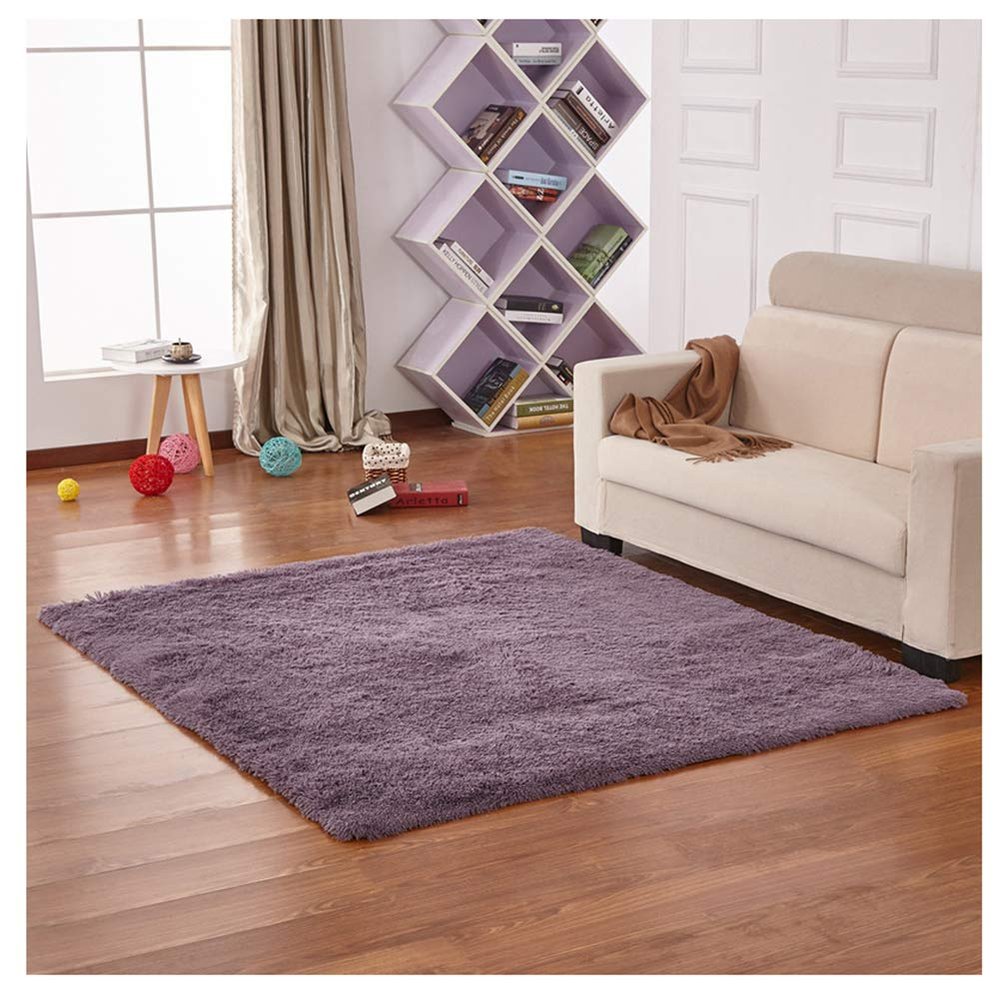 GUOCU Faux Sheepskin High-Pile Plush Rug, Purple 2, 200 x 250 cm