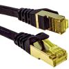 kenable Flat CAT7 FTP Shielded Ethernet Cable, 0.3 m, Black view 1