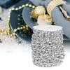 Christmas Tree Pearl Garland, 65.6 ft, Silver view 4
