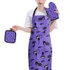 UOIMAG Funny Black Cat Kitchen Gift Set, 3-Piece view 2