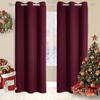 Muutos Blackout Curtain with Ruffle Tape, Room-Darkening, Purple, H 260 x W 180 cm view 1