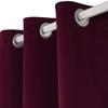 Muutos Blackout Curtain with Ruffle Tape, Room-Darkening, Purple, H 260 x W 180 cm view 2