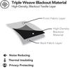 Muutos Blackout Curtain with Ruffle Tape, Room-Darkening, Purple, H 260 x W 180 cm view 4