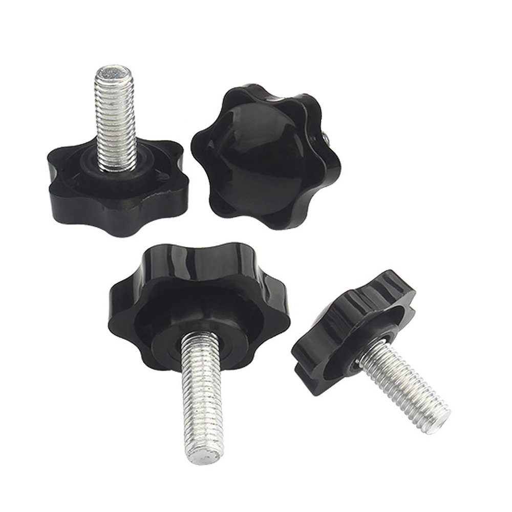 BOZONLI Plastic Star-Head Wing Screws, M5 x 50 mm, 10-Pack