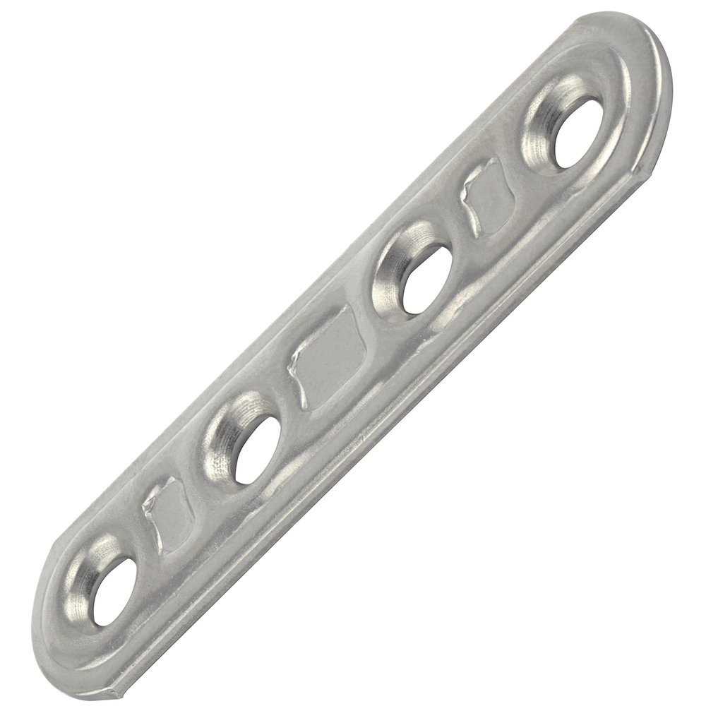 OPIOL QUALITY 119 mm Stainless Steel Flat Connectors, A2/V2A, 2-Pack