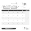 OPIOL QUALITY 119 mm Stainless Steel Flat Connectors, A2/V2A, 2-Pack view 3